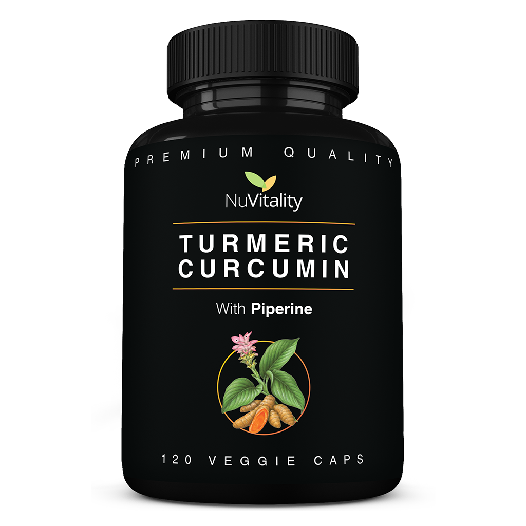 Turmeric Curcumin with Black Pepper Extract (Piperine), 120 Capsules